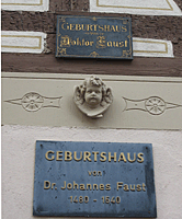 Geburtshaus Johannes Faust